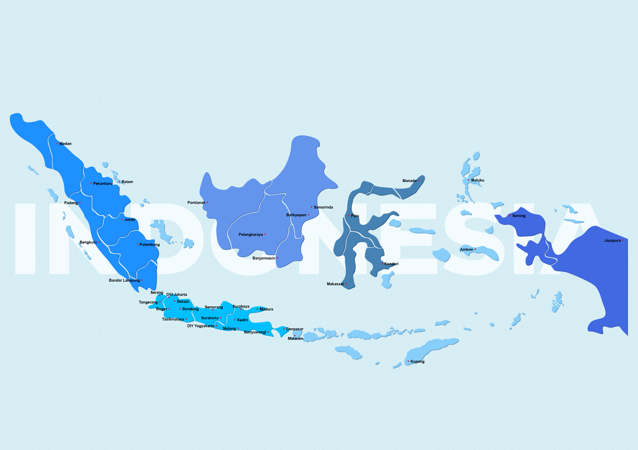 Grafik peta Indonesia